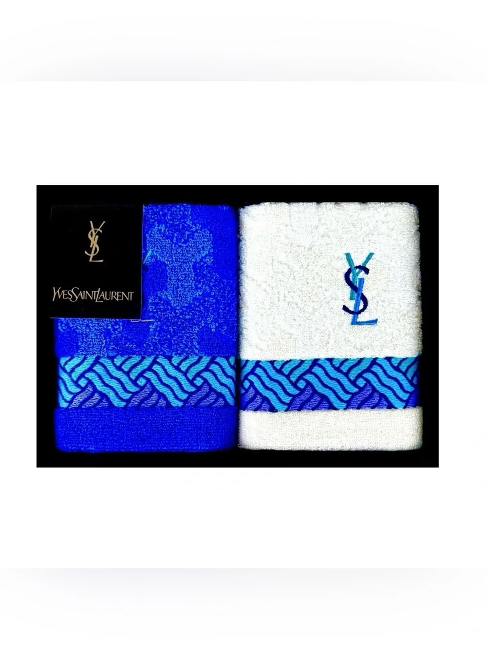 Vintage Yves Saint Laurent YSL Hand Towel Set